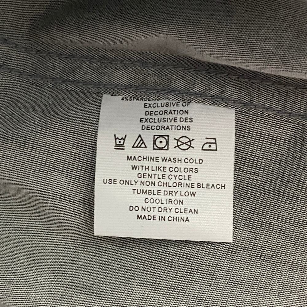 Nick Graham Men's 15.5 32/33 Modern Fit Dress Shirt Grey NEW - Picture 9 of 11